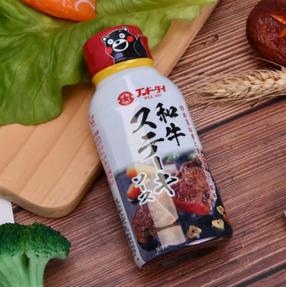 Free shipping for wholesale! Japanese large-character Japanese steak sauce 170g figurine imported snack condiment pic 4