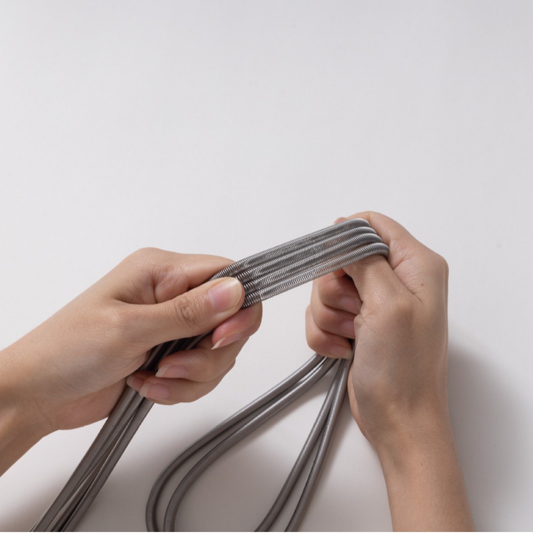 In stock, stainless steel spring wire protection elbow pipe, flat head without hook, protective wire sleeve, processed by a powerful factory with high elasticity details Picture