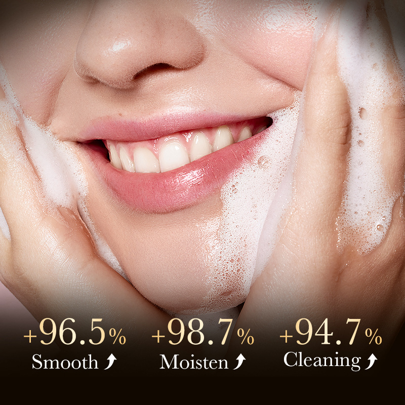 All-english ZOZU24K Gold Hyaluronic Acid Moisturizing Facial Cleanser, Gentle Facial Cleanser, cross-border export wholesale Application Scenario