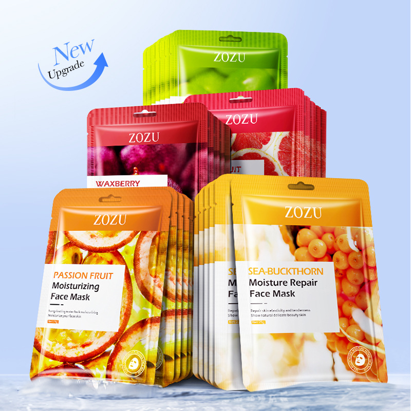 All-english ZOZU fruit plant Facial mask Hydrating and Nourishing Mask cross-border export wholesale details Picture