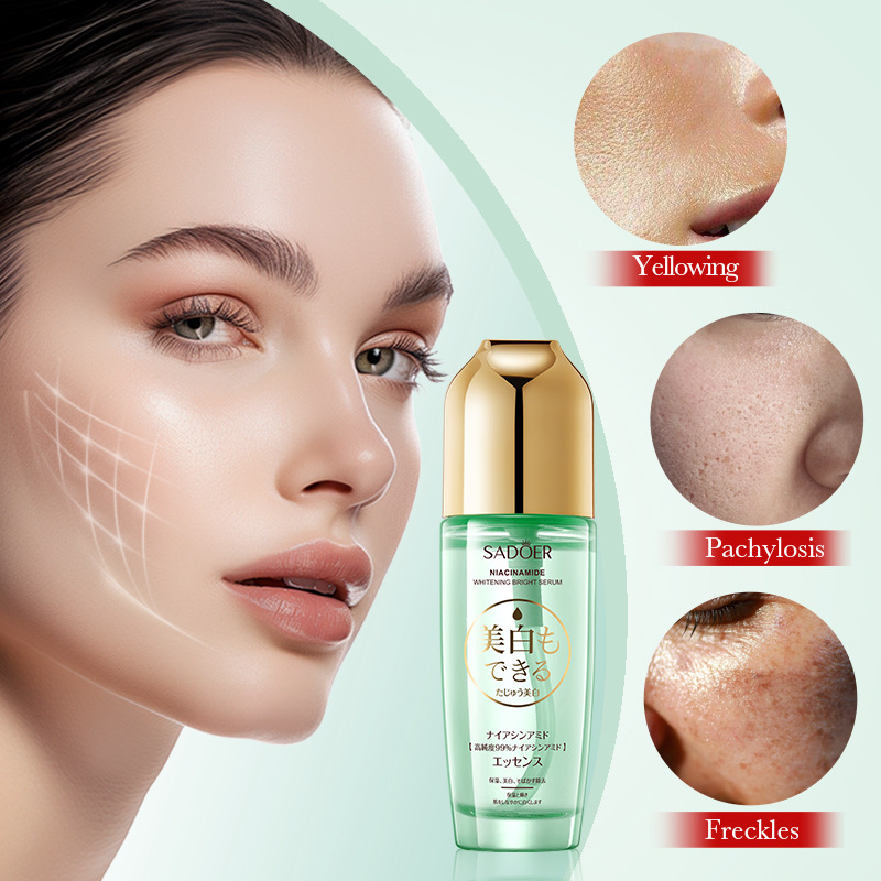 Cross-border export wholesale of SADOER niacinamide Whitening and Brightening Essence Hydrating and rejuvenating Essence in full English details Picture