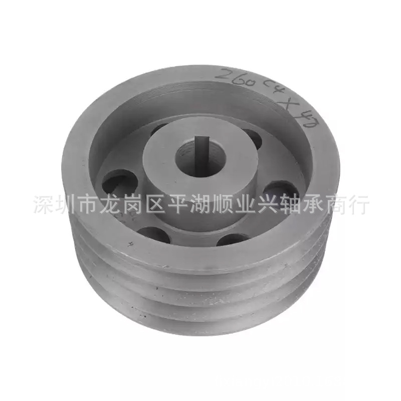 Cast iron pulley, double-groove motor pulley, belt pulley, AB/C/D type single-groove factory direct sales, thickened pulley customization Item Picture