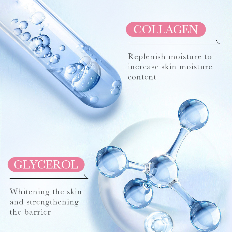 Cross-border export wholesale of SADOER Sakura Collagen Moisturizing and Hydrating Essence in full English Specification drawing