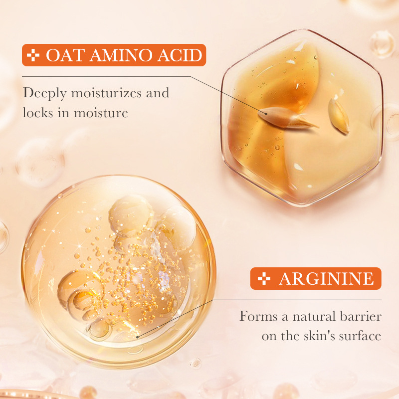 Cross-border export wholesale of SADOER Oat Fine Line Essential Oil Gentle and non-Irritating skin Rejuvenation Essence in full English Application Scenario