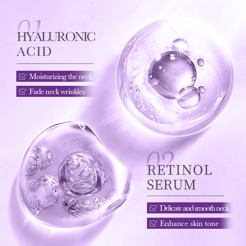 Full English SADOER Collagen Firming and Lifting Neck Cream Roller type beauty Neck Cream Cross-border export wholesale Specification drawing