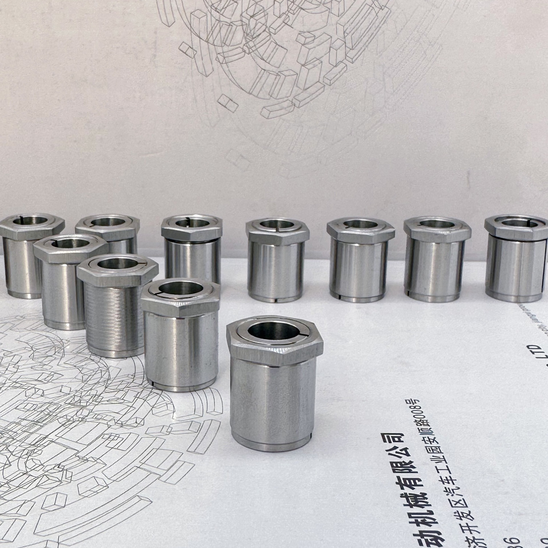 STK600 nut type stainless steel 304 material expansion sleeve, tension sleeve, keyless shaft sleeve, keyless shaft liner expansion sleeve full figure