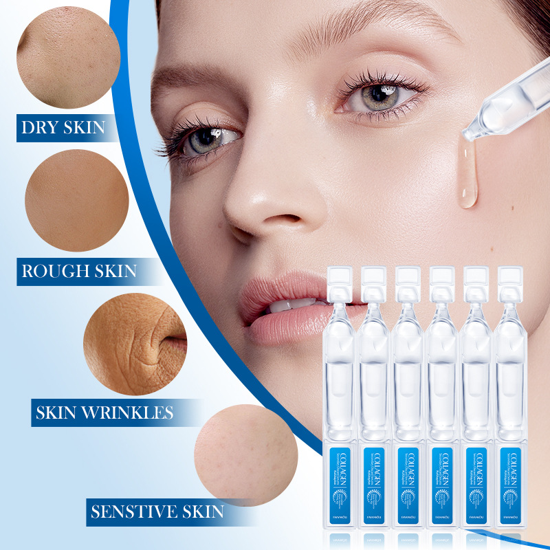 FAYANKOU Collagen Anti-Wrinkle Repair Moisturizing and Skin Rejuvenation Single-Use Essence Cross-border export wholesale Application Scenario