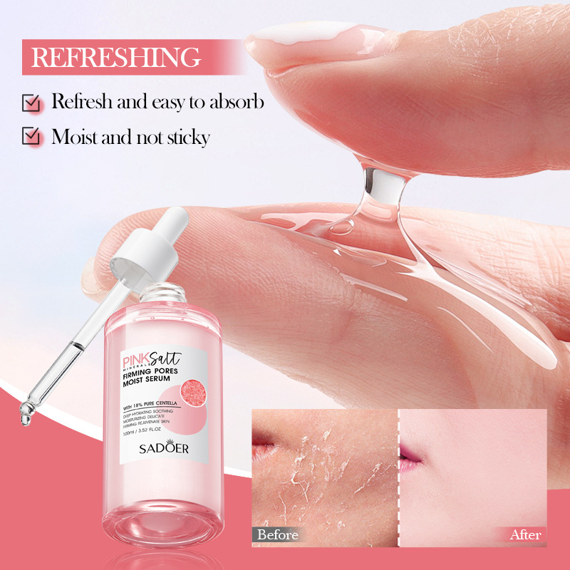 Cross-border export wholesale of SADOER Himalayan Powder Salt Firming and Moisturizing Skin Care Product Set Facial Cleanser in full English Item Picture
