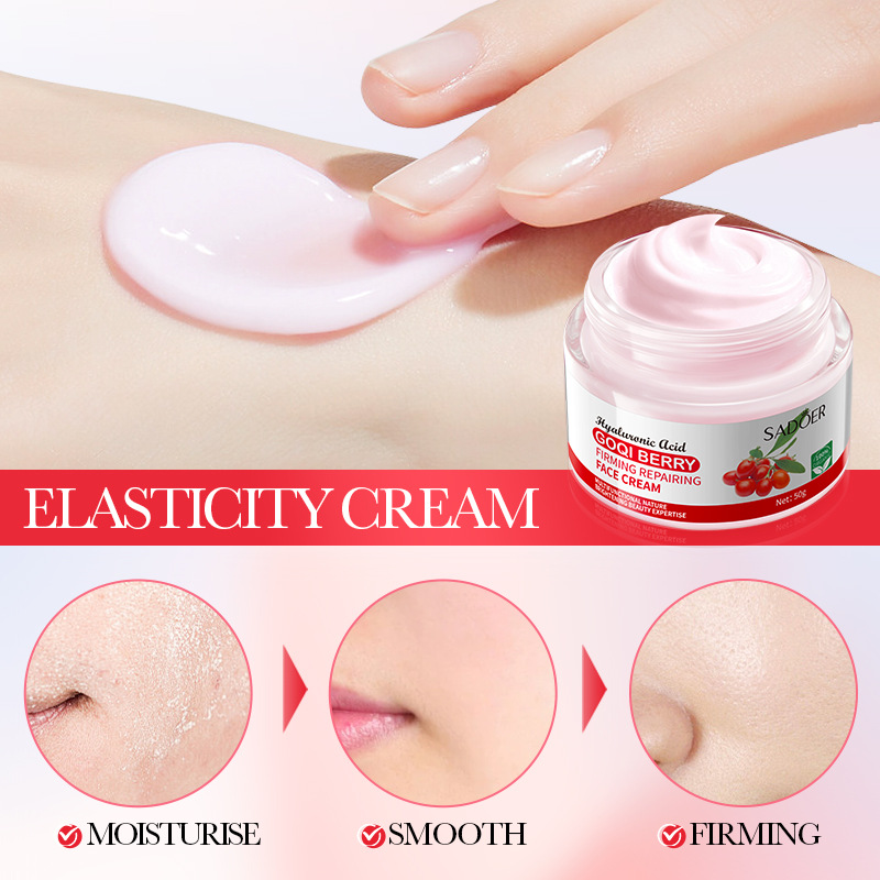 SADOER Goji Berry Anti-Wrinkle, Firming and Repairing Cream for Delicate Skin, cross-border export wholesale Application Scenario