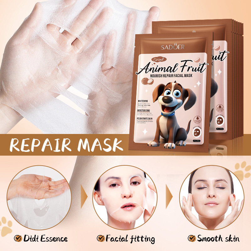 Cross-border export wholesale of SADOER puppy Coconut Nourishing and Repairing Facial mask details Picture