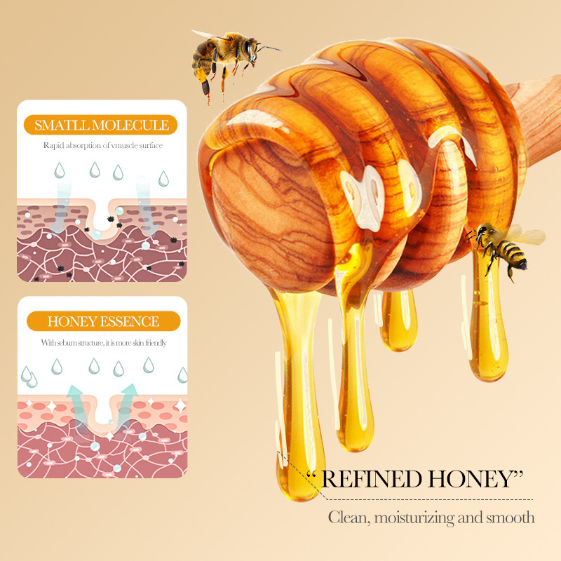 All-english BIOAOUA Vitamin E Honey Soap Deep Cleansing and skin Care Handmade Soap cross-border export wholesale Item Picture