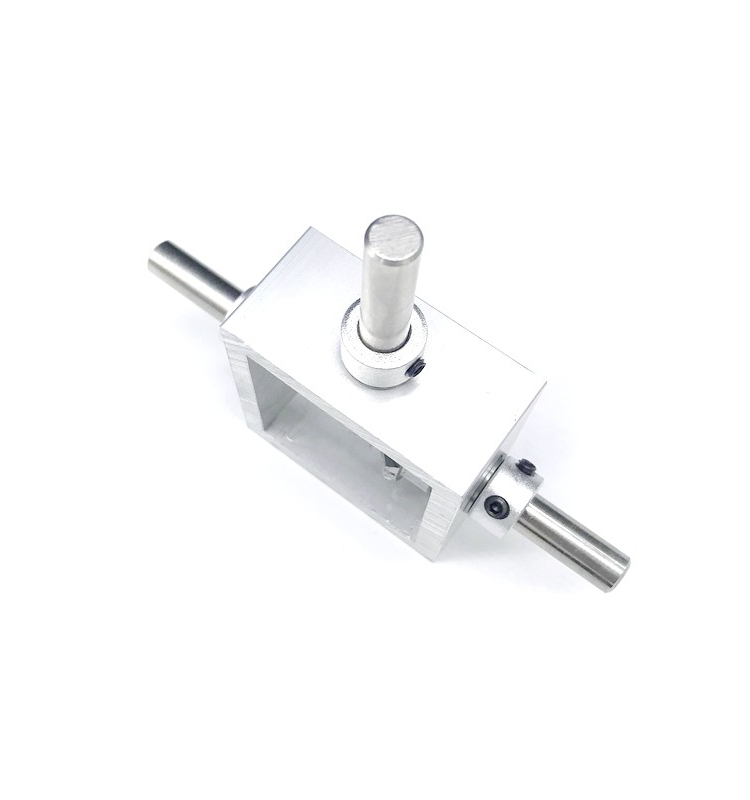 I90-degree right-angle transmission reversing bevel gearbox aluminum frame micro-miniature corner changer 1:1 T-type guide Application Scenario