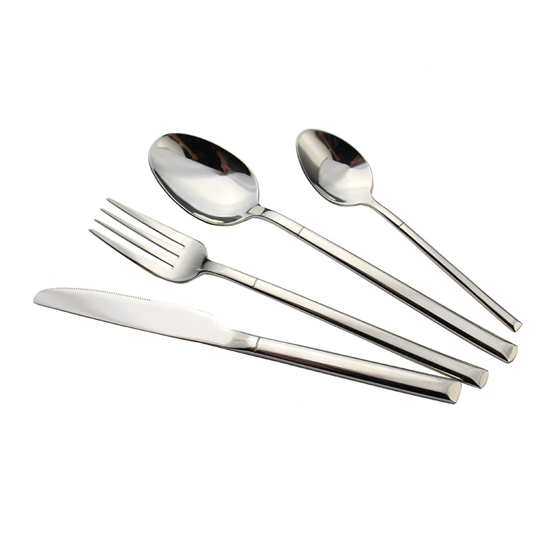Cross-border Internet celebrity Portuguese 304 stainless steel knife, fork and spoon set, heavy Western tableware, steak knife and fork manufacturer Item Picture