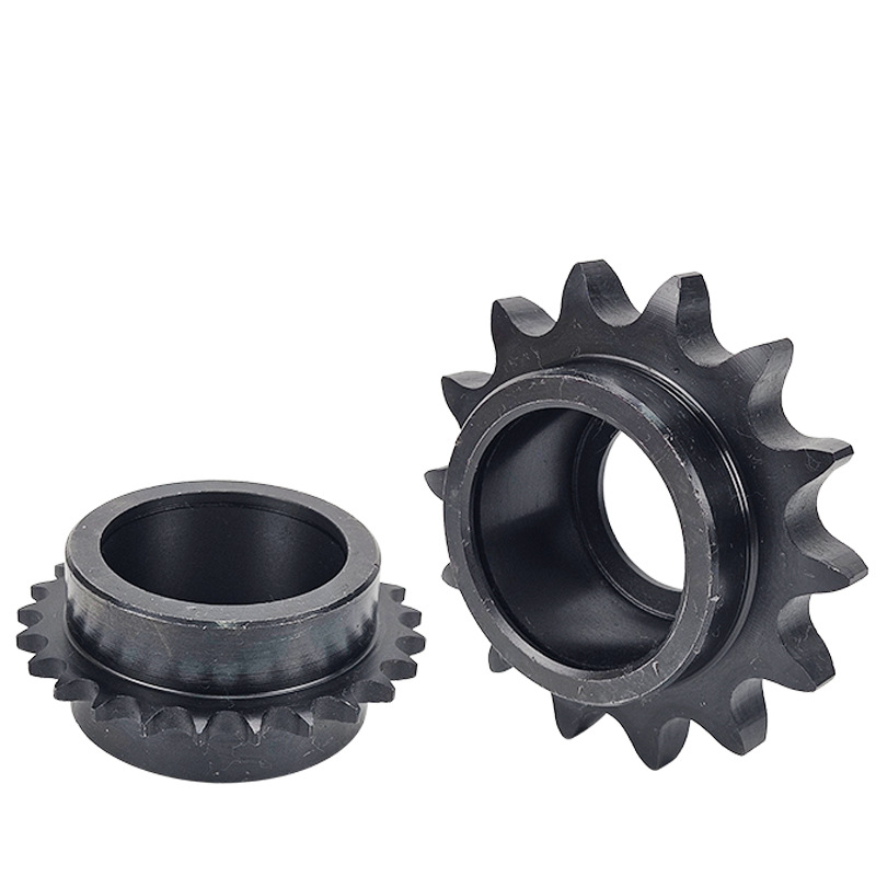 Manufacturer's direct delivery of 45 steel blackened tensioning sprocket 08B double-bearing idler wheel drive curved plate sprocket generator idler wheel Item Picture
