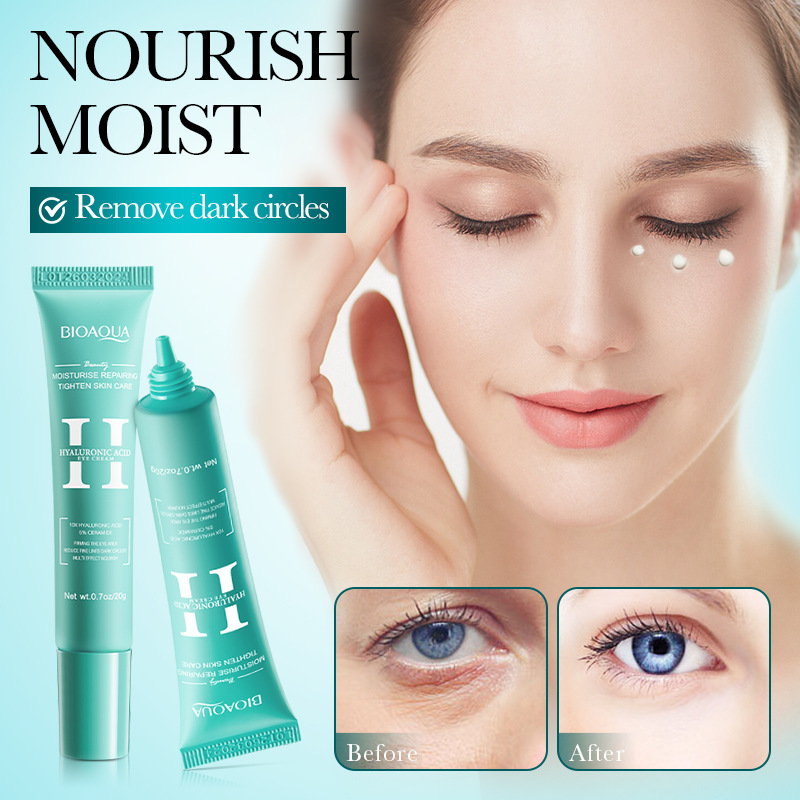 Full English BIOAOUA Hyaluronic acid Moisturizing skin Care product set, facial Cleanser, Cream and Eye cream, cross-border export wholesale Specification drawing