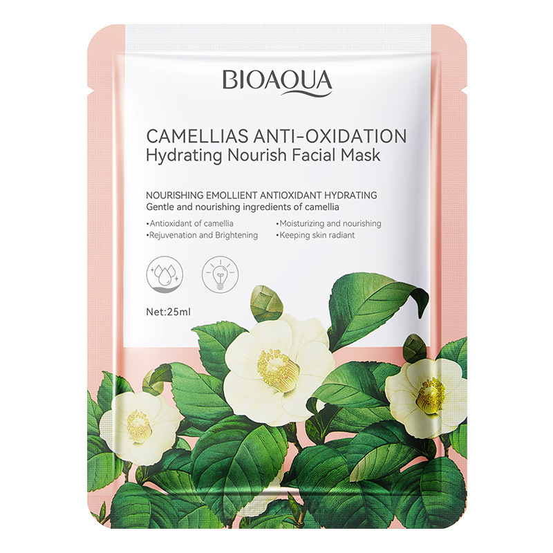 All-english BIOAQUA Camellia Antioxidant Moisturizing Nourishing Facial mask Cross-border export wholesale Item Picture