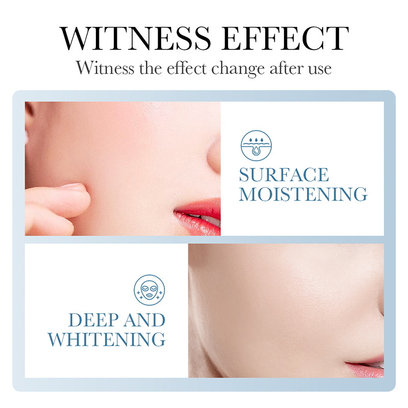 All-english BIOAOUA Pearl Whitening and Anti-Wrinkle Facial mask Moisturizing and Brightening Mask Cross-border export wholesale Application Scenario