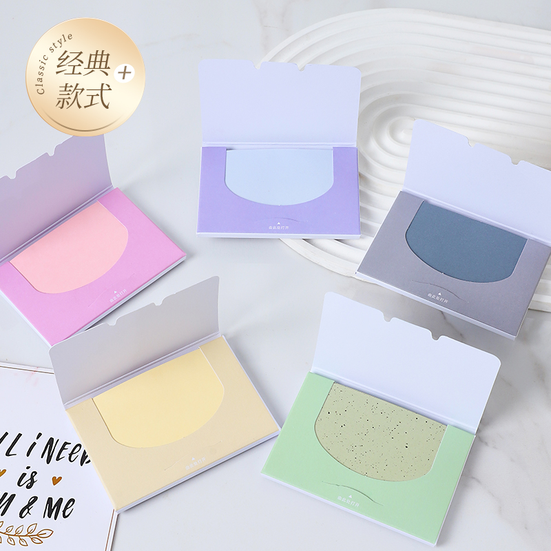 جهاز محمول لاستنشاق الزيت على الوجه يبلغ 100 قرص من Facial Oil Blotting Paper Specification image
