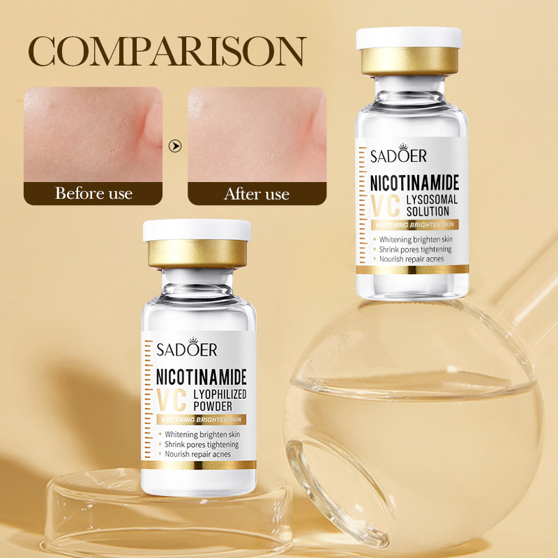 All-english SADOER Nicotinamide Vitamin C freeze-dried Powder set for pore Shrinking and anti-wrinkle freeze-dried powder cross-border wholesale Specification drawing