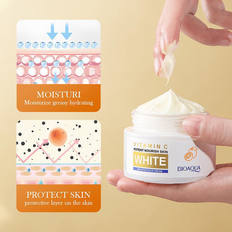 BIOAOUA Vitamin C Whitening and brightening Cream, hydrating, Moisturizing and fading melanin, cross-border export Specification drawing