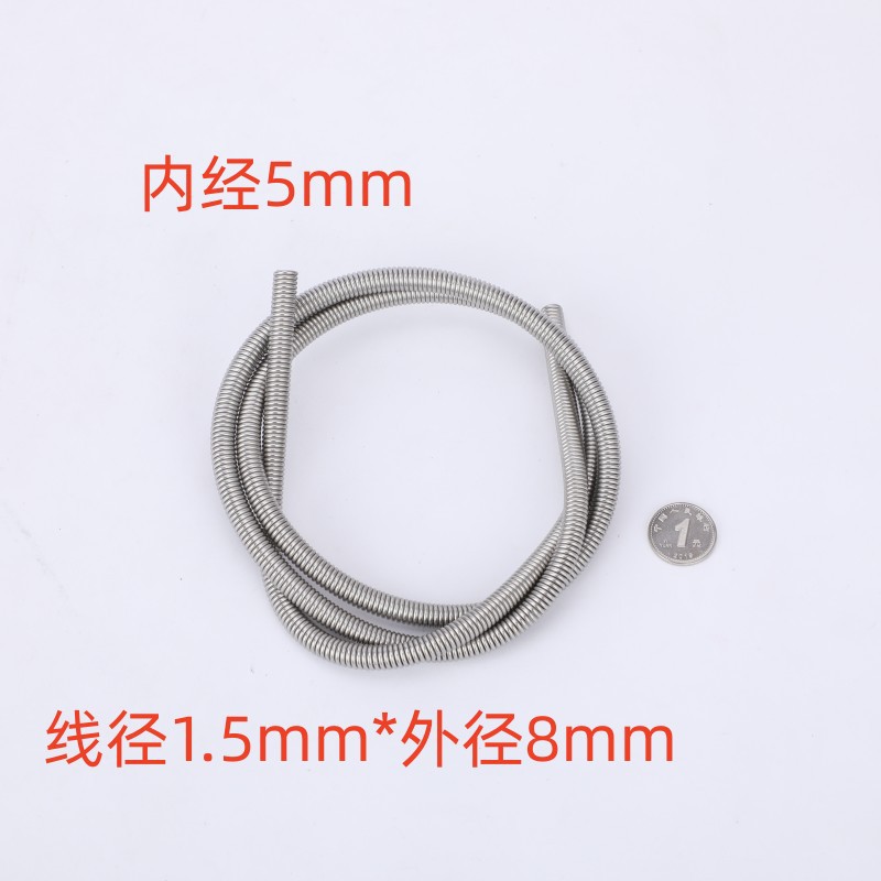304 stainless steel spring extra-long tension spring stretch guard tube to protect the spring tree brand tension spring, spring air tube, Maitabao undefined