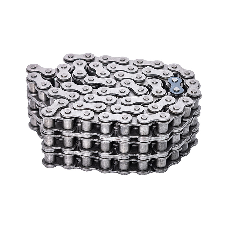 The manufacturer supplies single and double row precision roller chains, industrial transmission chains, industrial roller chains and engineering conveying chains Item Picture