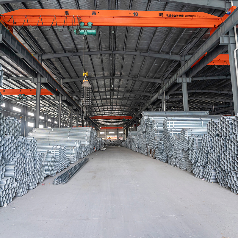 Factory stock of Q235B galvanized pipes, domestic water pipes, fire protection pipes, galvanized bright round pipes, Youfa Guoqiang galvanized pipes Application Scenario