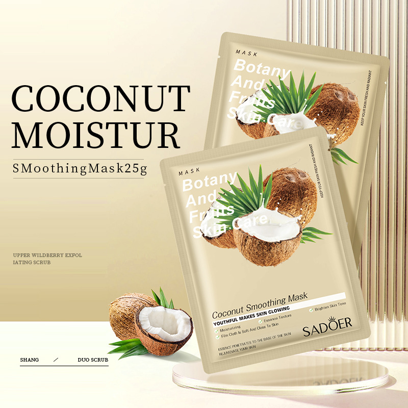 All-english SADOER plant-based Facial mask, hydrating and moisturizing facial mask patch, cross-border export wholesale details Picture