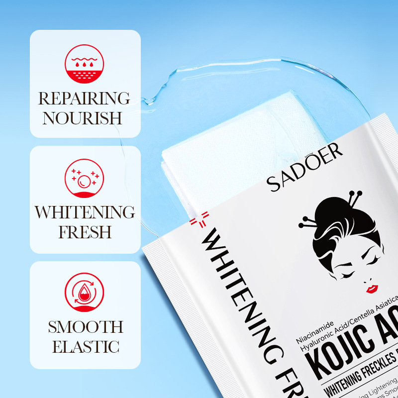 Cross-border export wholesale of SADOER kojic acid whitening and freckle-removing Facial mask Hydrating and moisturizing Mask Application Scenario