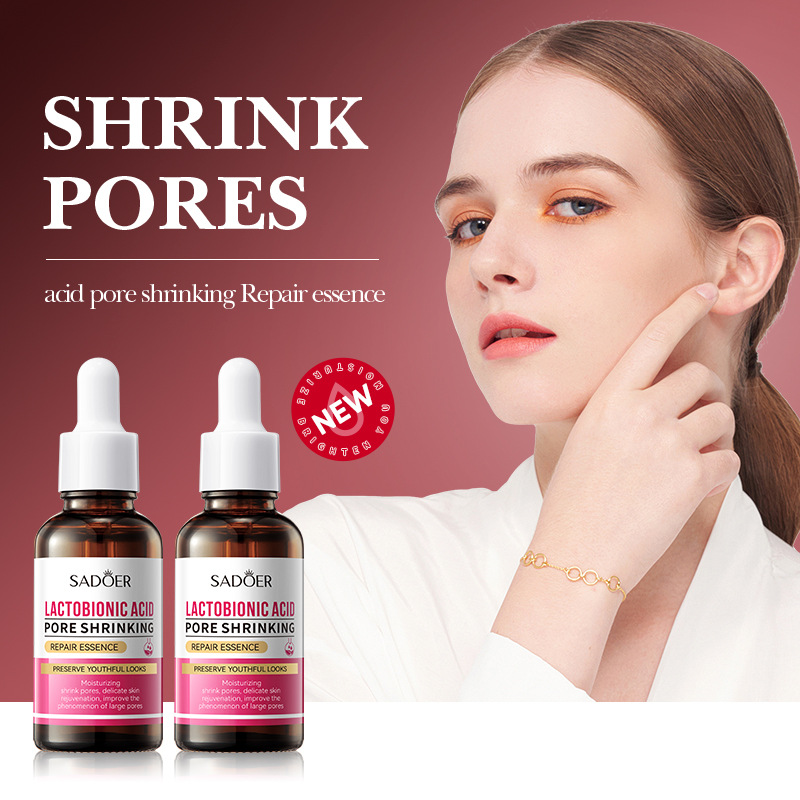 Cross-border wholesale of SADOER Lactose acid Pore-shrinking Essence, Hydrating and acne-removing Essence in English details Picture