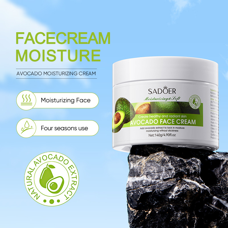 Full English SADOER Carrot Aloe Avocado Cream for hydrating, Moisturizing and softening the skin cross-border export wholesale Application Scenario