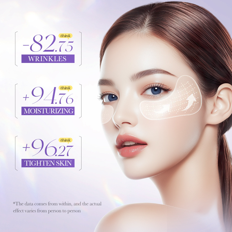 Cross-border export wholesale of SADOER hyaluronic acid Repair microcrystalline eye wrinkle patches to reduce fine lines around the eyes Specification drawing