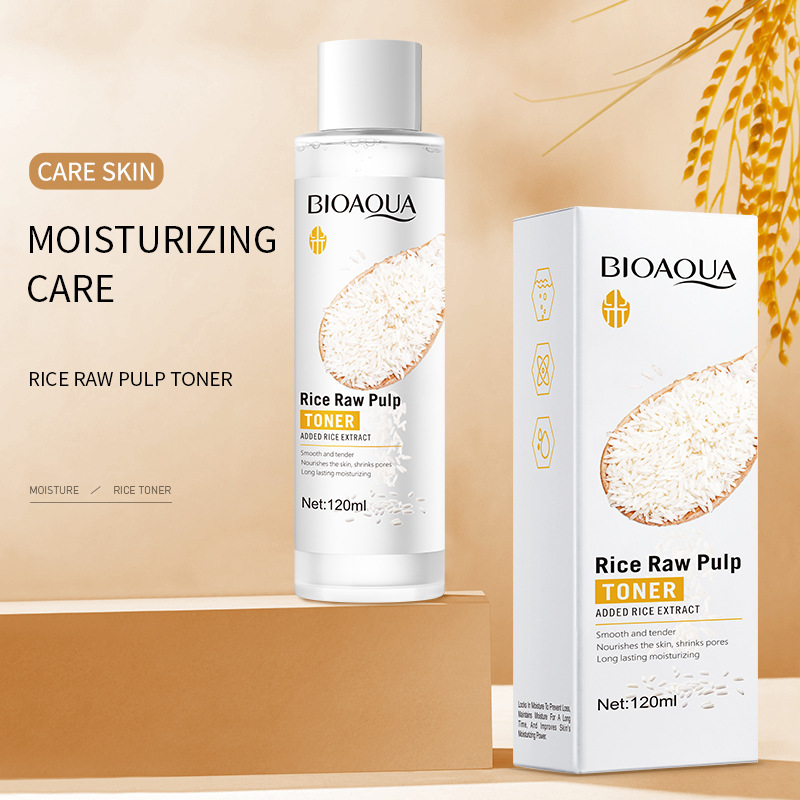 All-english BIOAQUA Rice Puree Toner, Hydrating and nourishing Skin Toner, cross-border export wholesale full figure