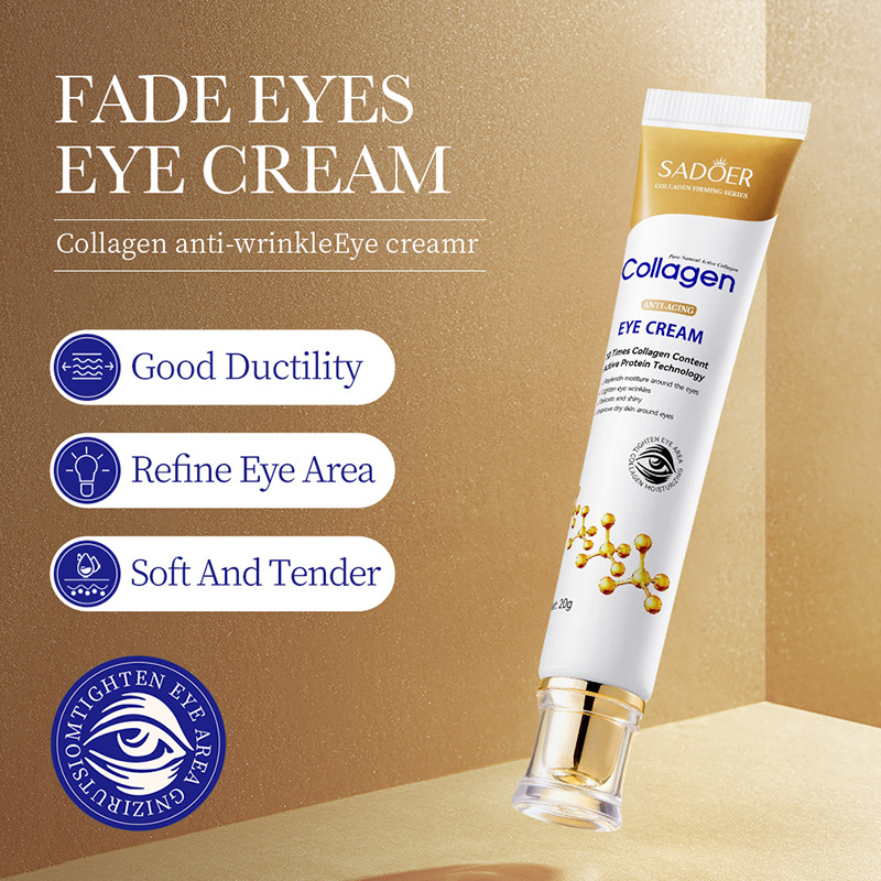 SADOER Bone Collagen Anti-Wrinkle Eye Cream Moisturizing and hydrating Eye Care Eye Cream Cross-border export wholesale details Picture