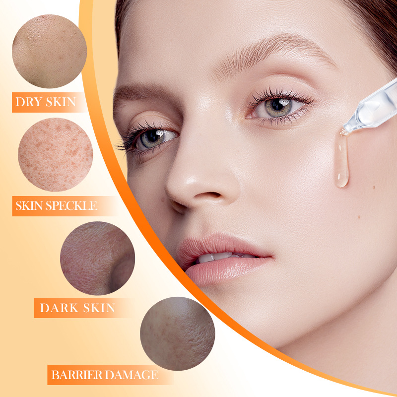 Cross-border export wholesale of all-English BIOAQUA Vitamin C Whitening, Hydrating and Antioxidant single-Use Essence Application Scenario