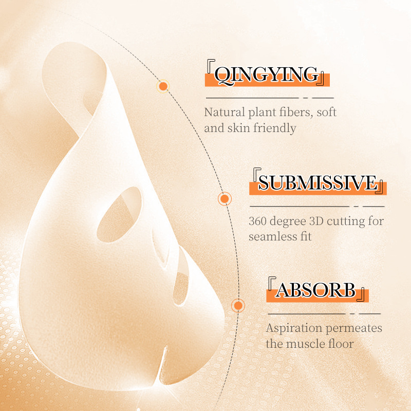 All-english BIOAOUA Papaya Vitamin C Brightening, Moisturizing and Hydrating Facial mask Cross-border wholesale Item Picture
