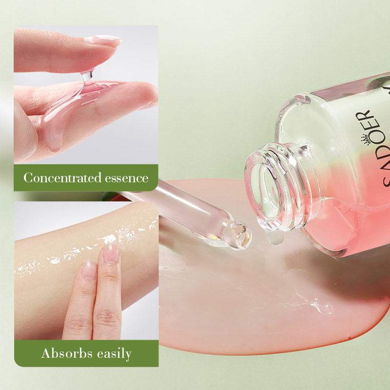 Full English SADOER Strawberry Fruit Milk Essence Moisturizing and Hydrating Essence Cross-border export wholesale Application Scenario