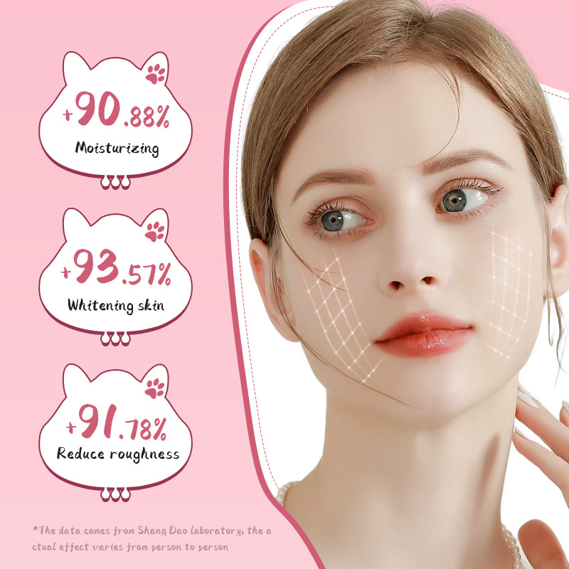 Cross-border wholesale of SADOER pomegranate Nicotinamide Brightening Cartoon Mask and Moisturizing Hydrating Mask in English Item Picture
