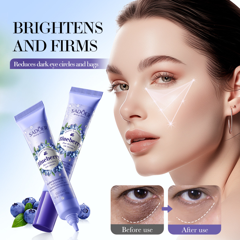 Cross-border export wholesale of SADOER blueberry Hyaluronic Acid Moisturizing Antioxidant Skin Care Product Set Facial Cleanser in full English Specification drawing