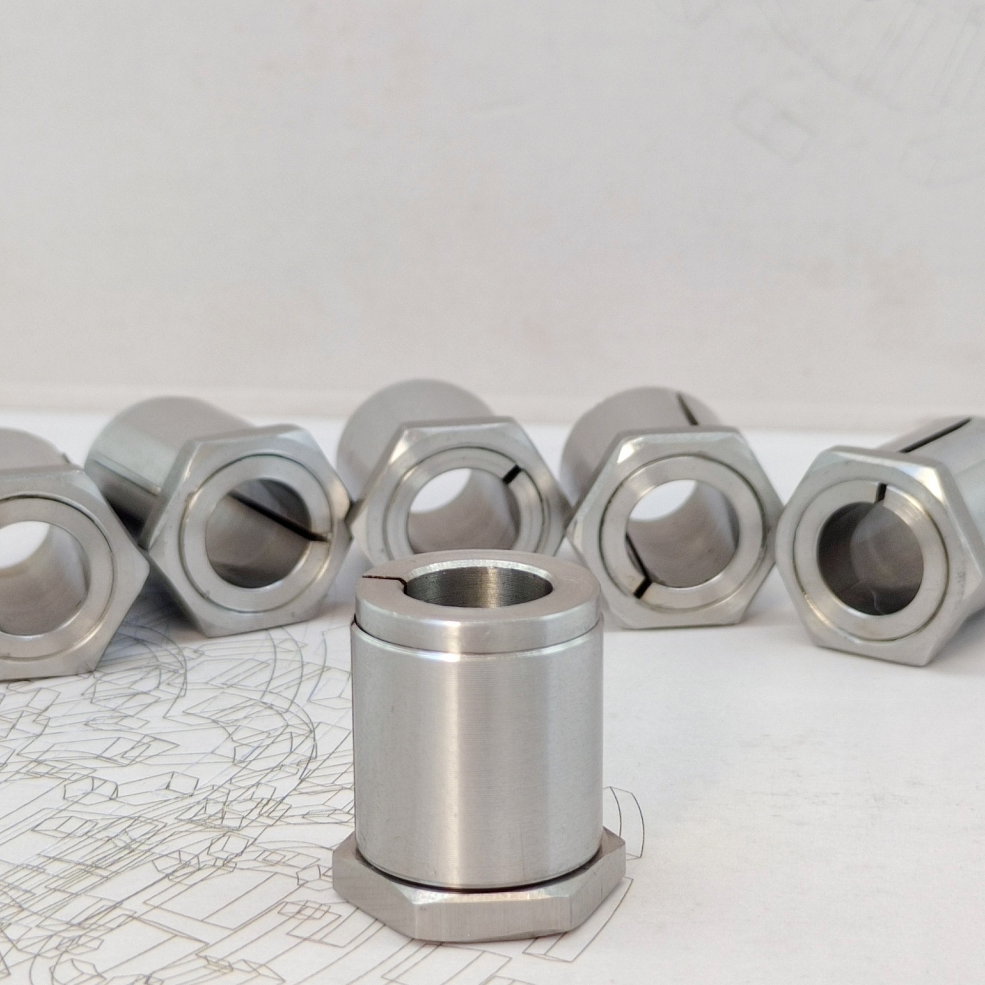 STK600 nut type stainless steel 304 material expansion sleeve, tension sleeve, keyless shaft sleeve, keyless shaft liner expansion sleeve Specification drawing