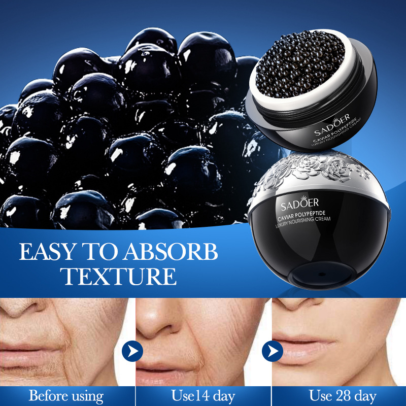 Cross-border export wholesale of SADOER caviar Peptide Luxury skin Care Natural Cream and Moisturizing cream in full English Application Scenario
