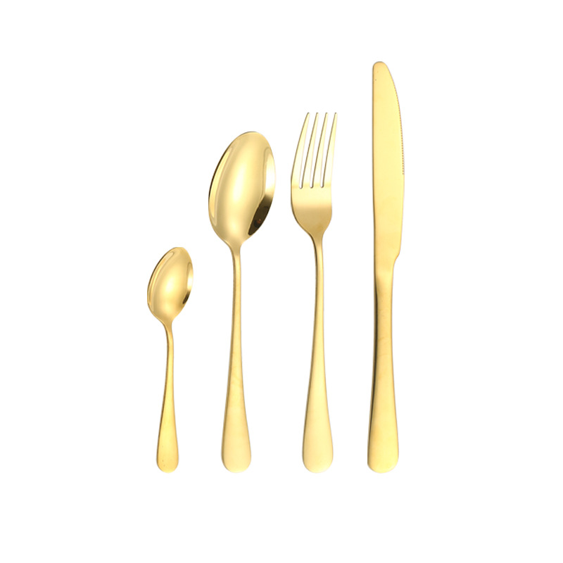 Stainless steel tableware set, portable tableware knife, fork and spoon 24-piece set, coffee spoon, dessert, steak, Western cuisine knife, fork and spoon Item Picture