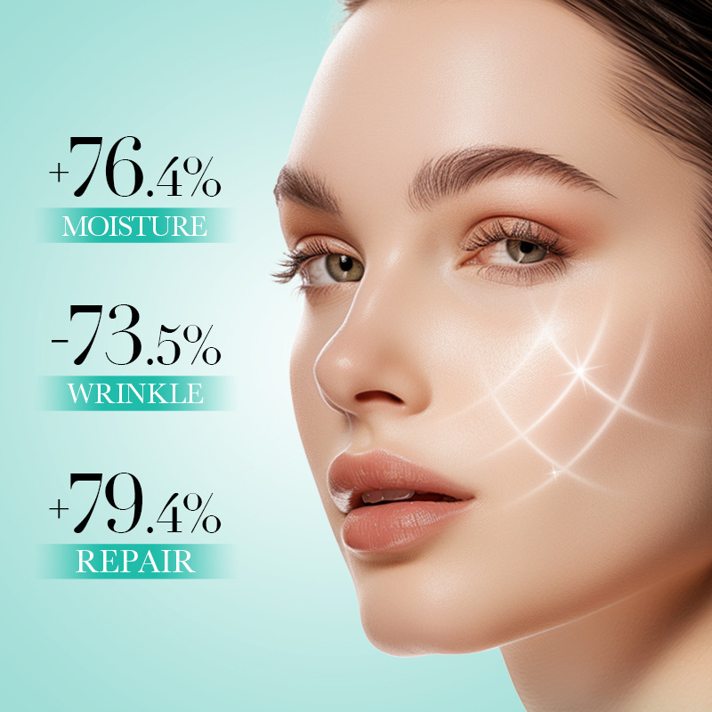 All-english BIOAOUA Hyaluronic Acid Moisturizing and Repairing Cream, Hydrating and rejuvenating Cream, cross-border export wholesale Specification drawing