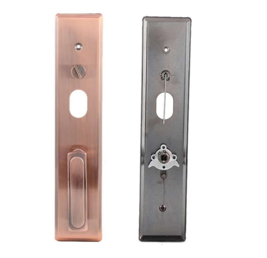 红古铜防盗门拉手 加长面板 不分方向拉手 大门入户门拉手2