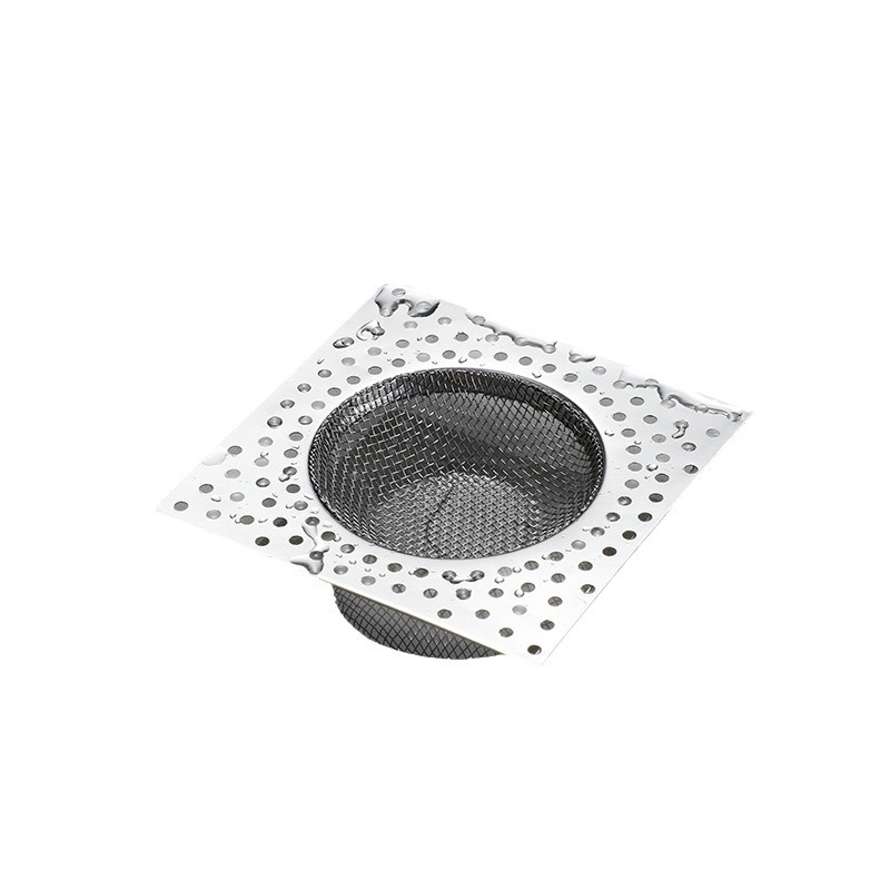 Bathroom and toilet stainless steel floor drain screen, sewer filter screen, hair clogging prevention wonder, drain outlet debris filter Item Picture
