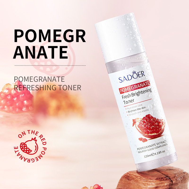 Cross-border wholesale of SADOER Pomegranate Fresh Beauty Toner, Hydrating and shrinking Pores Facial Moisturizing Water details Picture