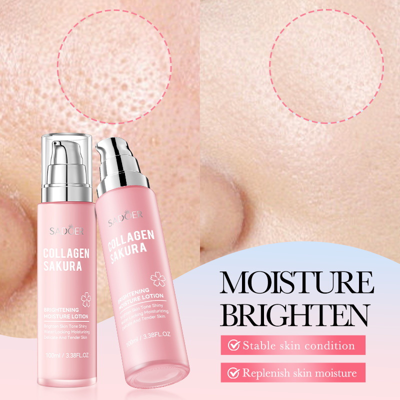 SADOER Sakura Collagen Moisturizing and BrighTening Softening Lotion Cross-border Export Wholesale Specification drawing