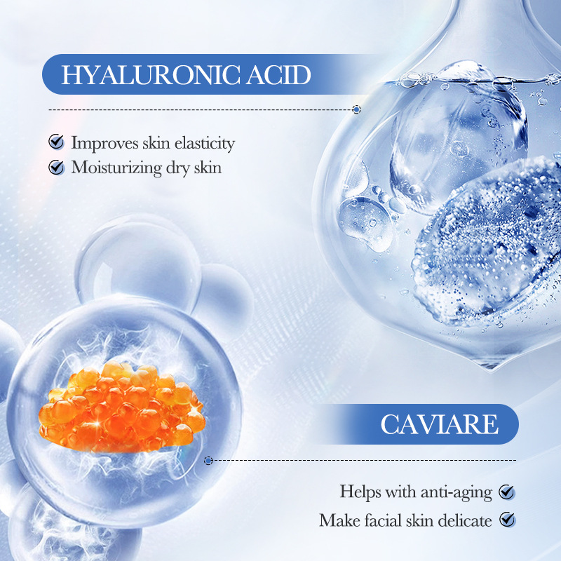 Cross-border export wholesale of SADOER caviar hyaluronic acid Anti-wrinkle Repair Moisturizing Facial Cleanser details Picture