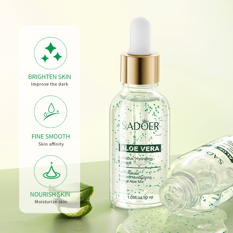 Cross-border export wholesale of SADOER Aloe Vera Luxury Moisturizing Essence, Pore-shrinking and hydrating Essence Essence Application Scenario