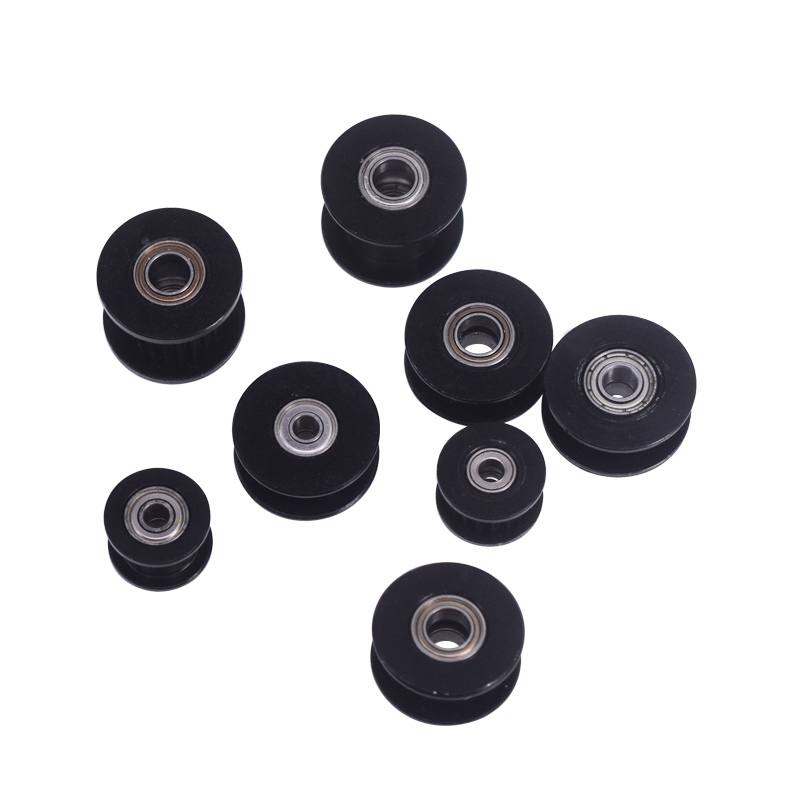 Wholesale 3D printer accessories: 2GT synchronous pulley, H-type gt2 pulley, idler pulley, width 6MM, black 16/20 full figure